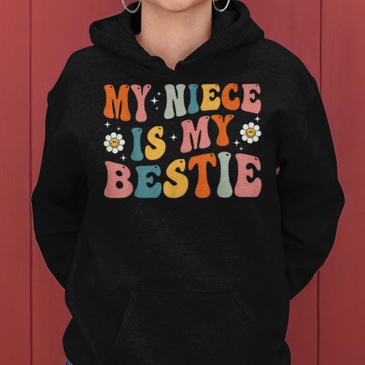 Groovy My Niece Is My Bestie Aunt And Niece Matching Women Hoodie