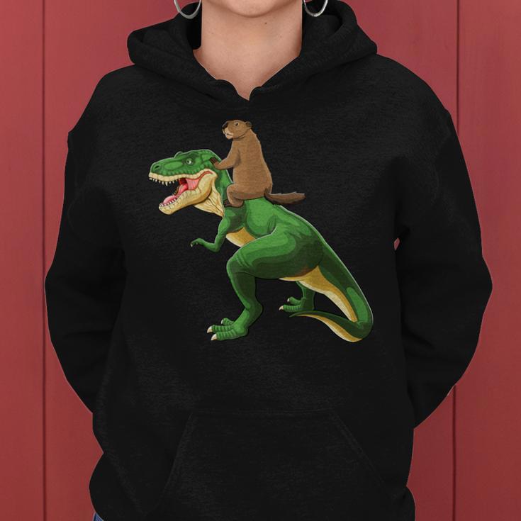 Groundhog Day Dinosaur Shadow Kid Boy Women Hoodie