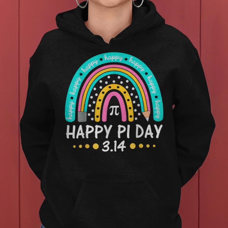 Happy Pi Day Mathematic Math Teacher Rainbow Girl Women Hoodie