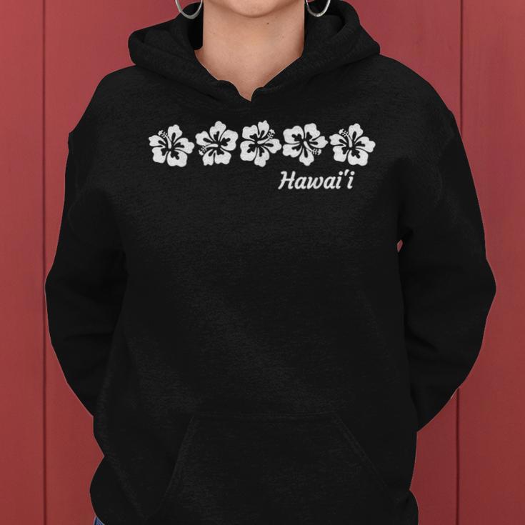 Blue Hibiscus Hawaiian Print Women's Hoodie