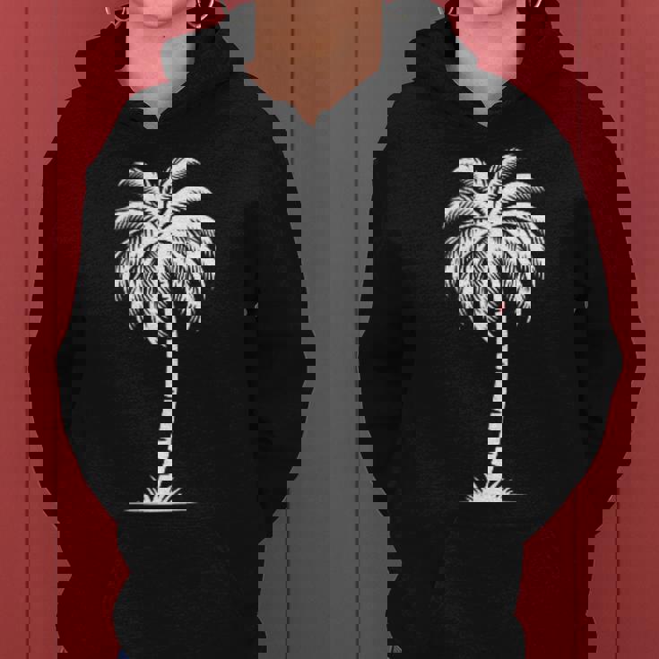 Hawaiian Beach Summer Vacation Palm Tree Women Hoodie