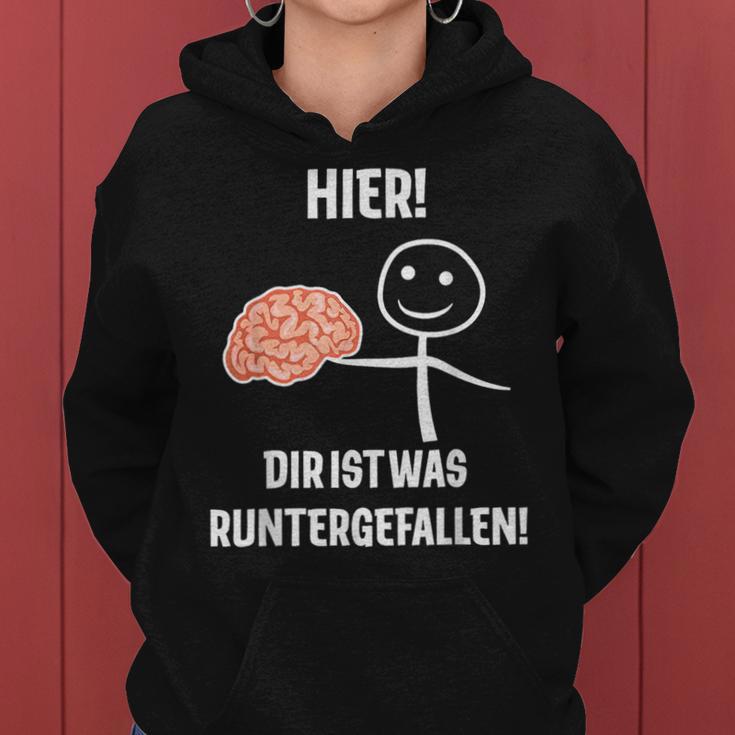 Hier Dir Ist Was Runtergefallen Kapuzenpullover für Damen