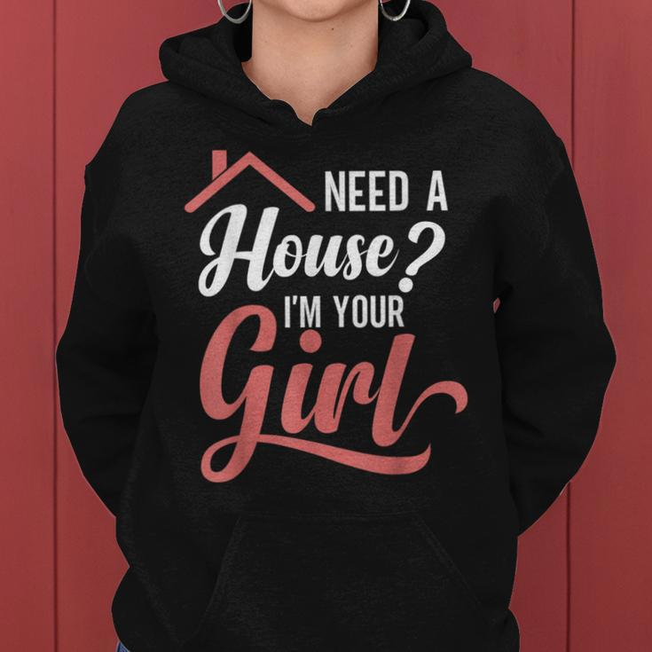 Home Girl Realtor Real Estate Agent House Key Women Women Hoodie