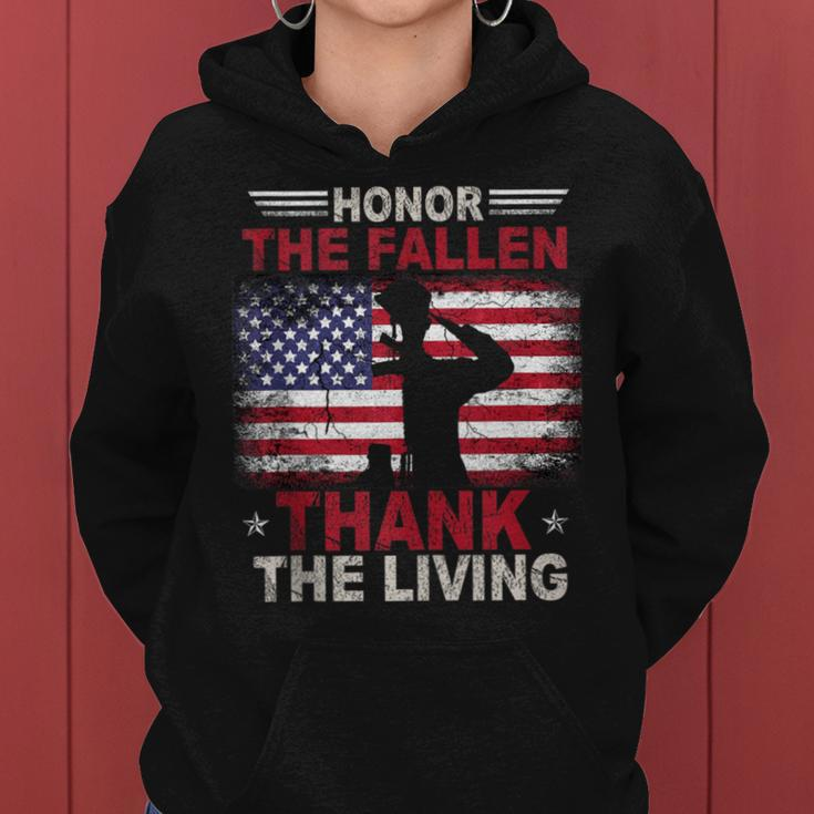 Honor The Fallen Veteran Themed Military Support Veteran Day Women Hoodie