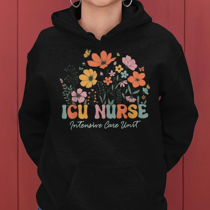 Icu Nurse Intensive Care Unit Nurse Nursing Nurse Week Women Hoodie