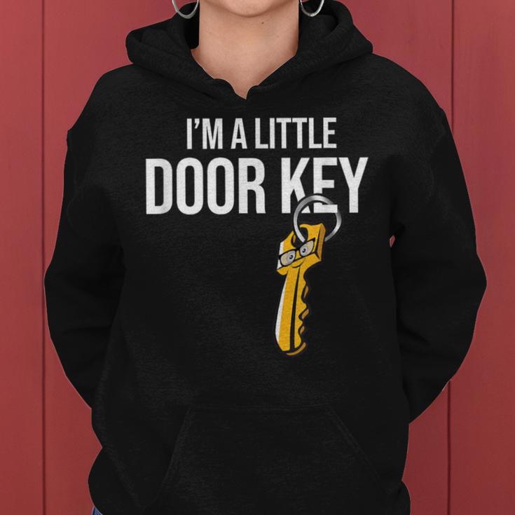 I'm A Little Door Key Nerdy Bad Dorky Mom Dad Pun Women Hoodie