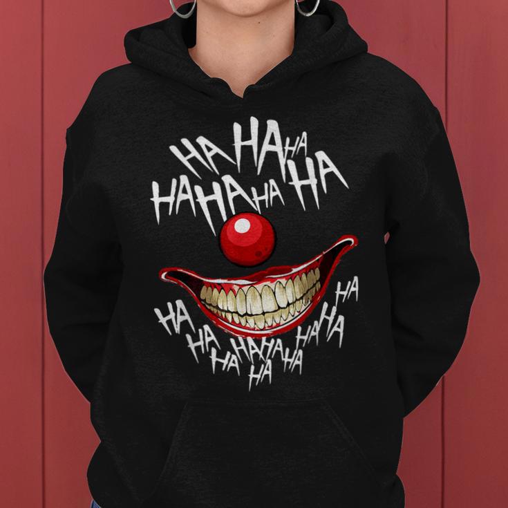 Insane Scary Woman Clown Posse Creepy Women Hoodie