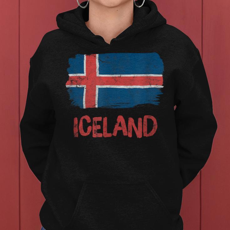 Islandintage Flag Island Pride Women's Kapuzenpullover für Damen