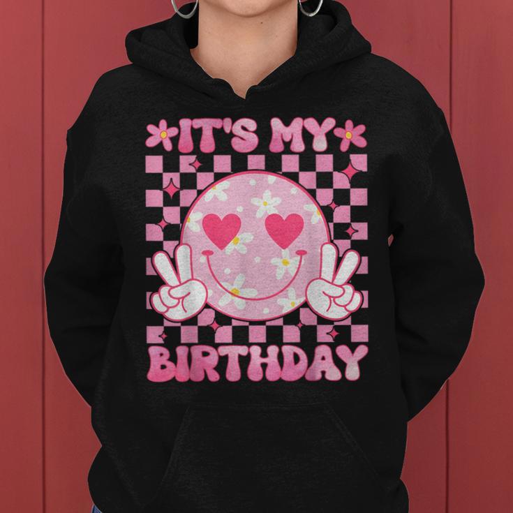 It's My Birthday Ns Girls Kid Birthday Party Flower Women Hoodie