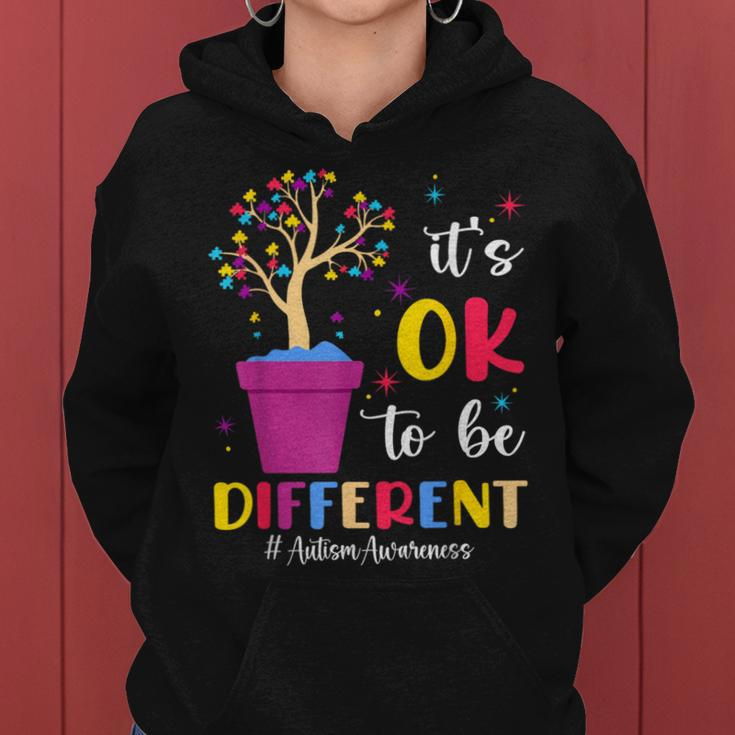 It's Ok To Be Different Plant Pot Autism Awareness Women Hoodie