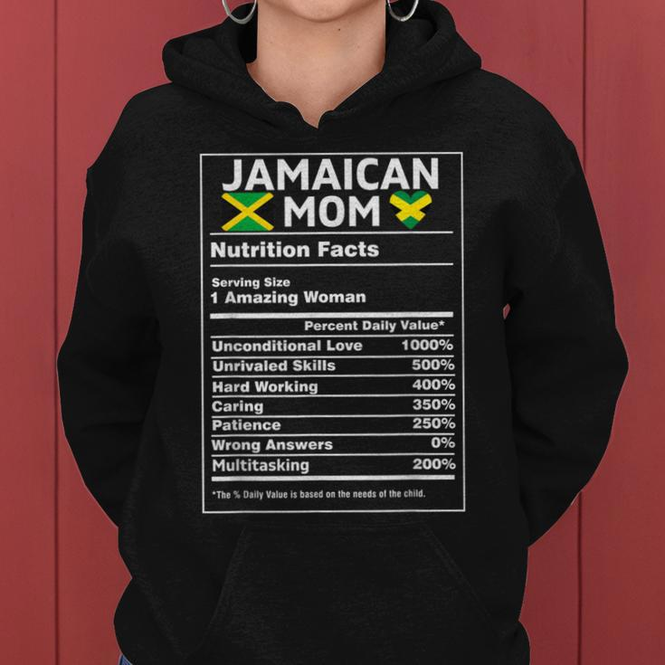 Jamaica Mom Jamaican Black Afro Jamaica Flag Roots Mom Women Hoodie