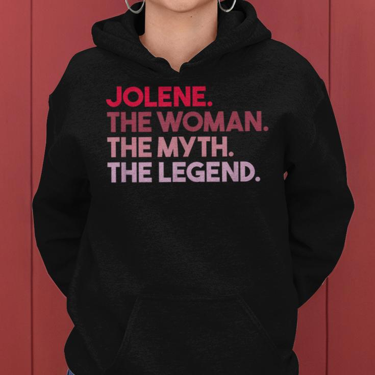 Jolene The Woman The Myth The Legend Personalized Janice Women Hoodie