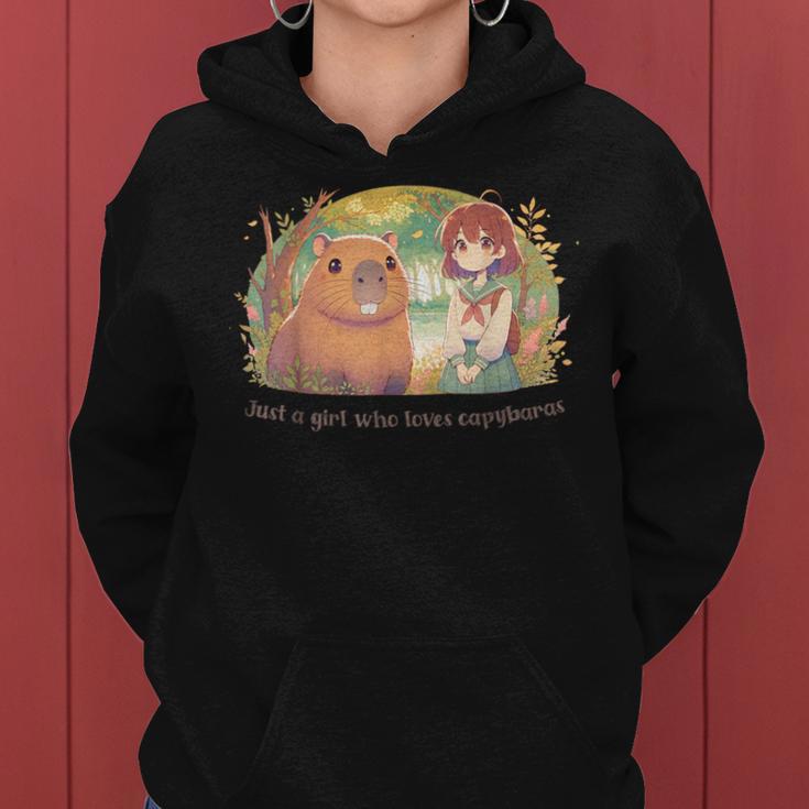 Just A Girl Who Loves Capybaras Women Hoodie