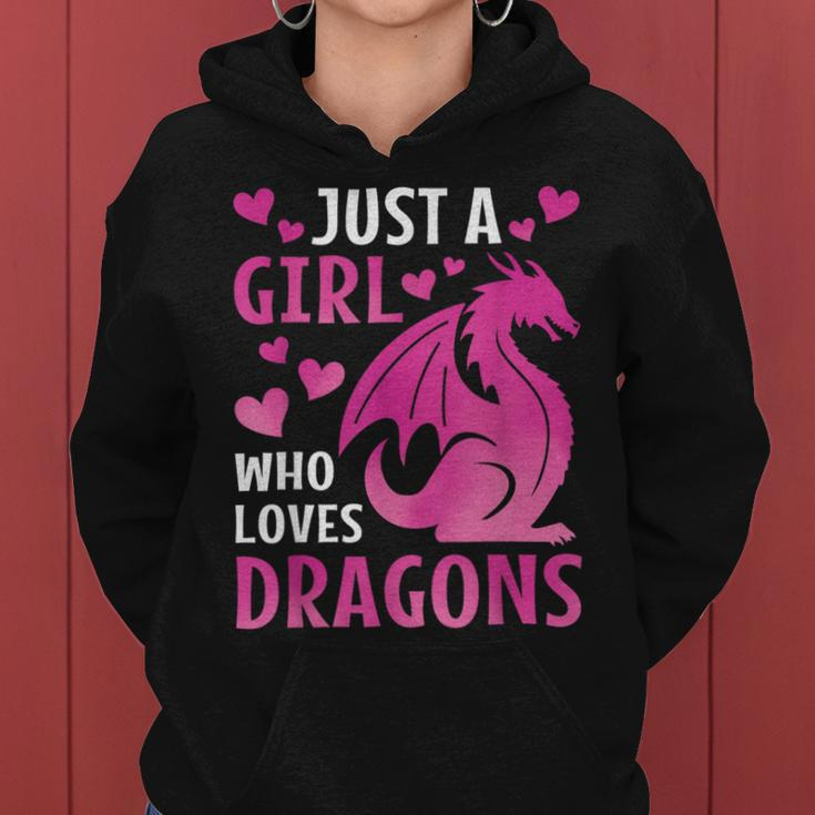 Just A Girl Who Loves Dragons Girls Toddlers Women Hoodie
