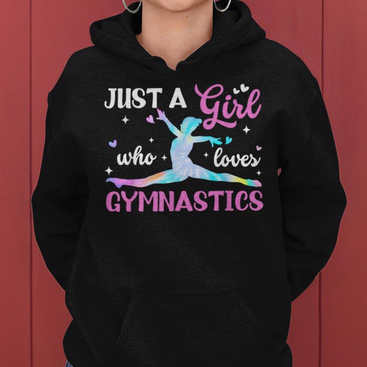 Just A Girl Who Loves Gymnastics Cheerleader Girls Women Hoodie