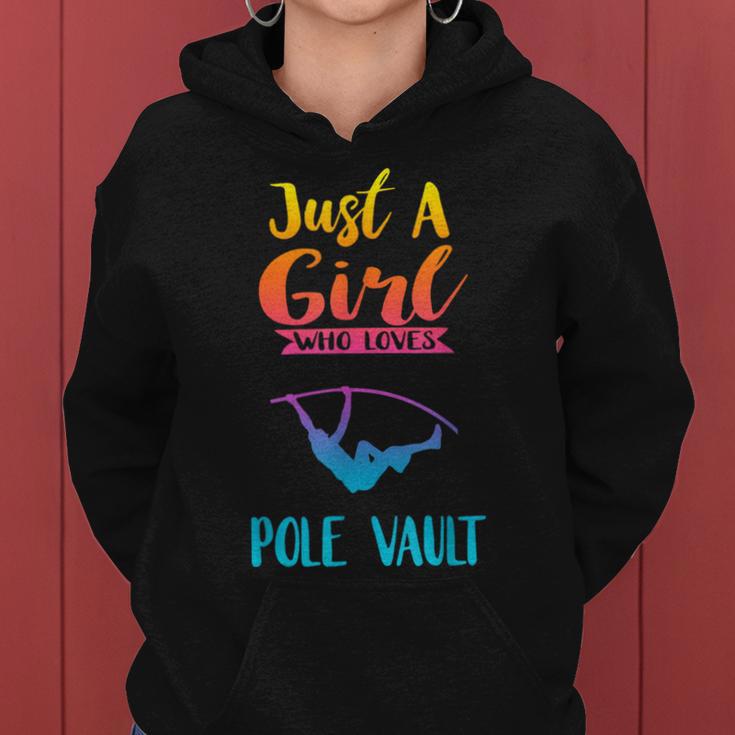 Just A Girl Who Loves Pole Vault Pole Vault Women Hoodie