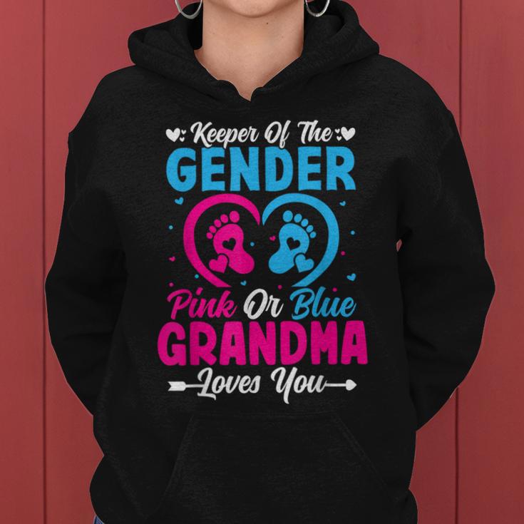 Keeper Of The Gender Grandma Loves You Baby Shower Family Women Hoodie