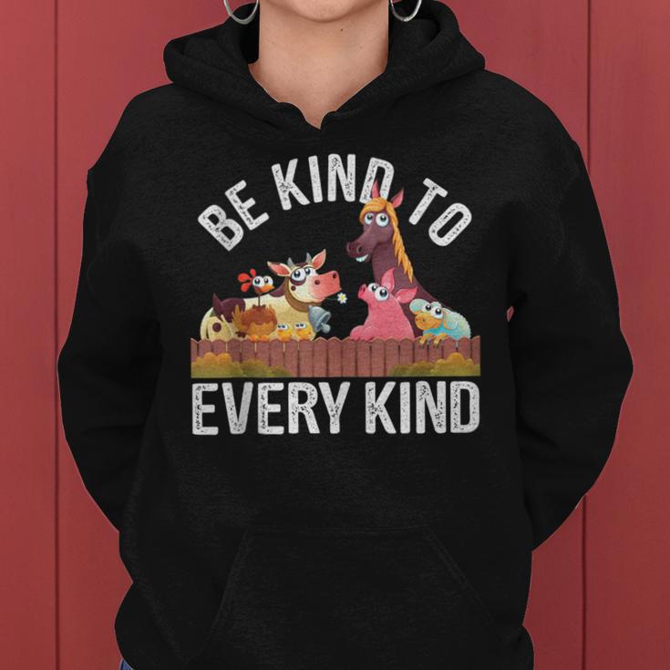 Be Kind To Every Kind Cute Vegetarian Vegans Women Hoodie