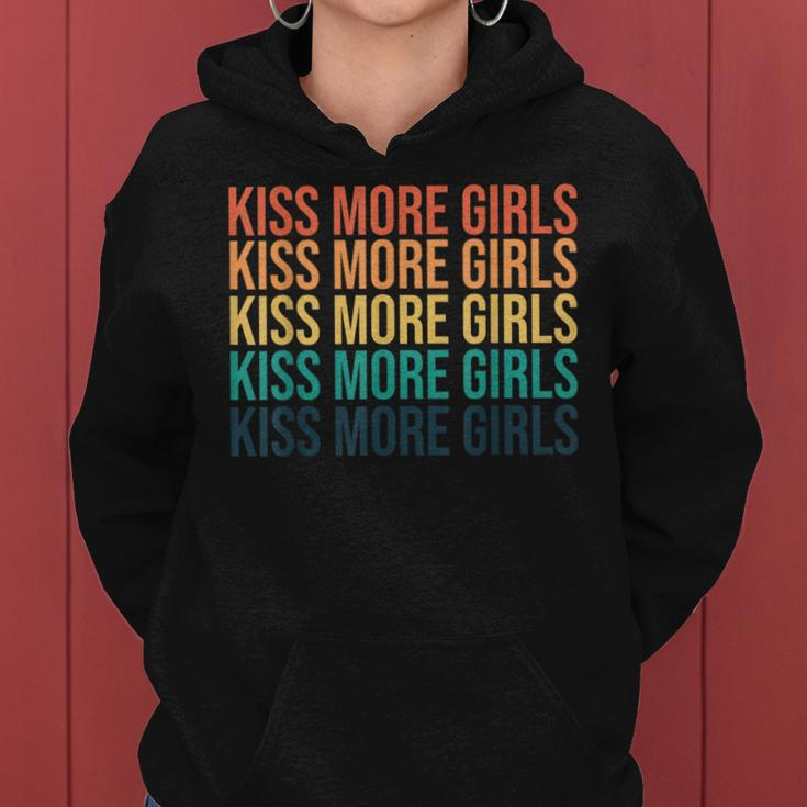 Kiss More Girls Gay Lesbian Pride Lgbt Rainbow Feminist Women Hoodie