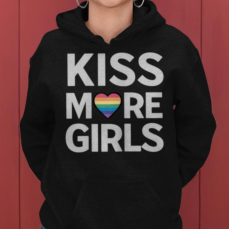 Kiss More Girls Lesbian Pride Lgbtq Pride Month Queer Women Hoodie