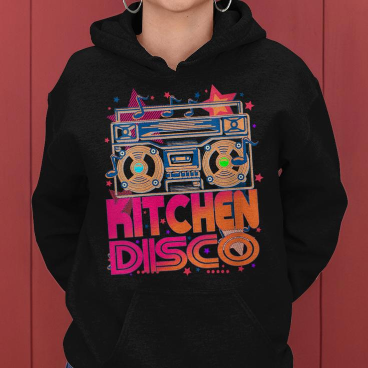Kitchen Disco 70'S 80'S Disco Themed Vintage Retro Seventies Women Hoodie