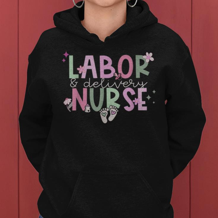 Labor And Delivery Nurse L&D NurseBaby Nurse S Retro Women Hoodie