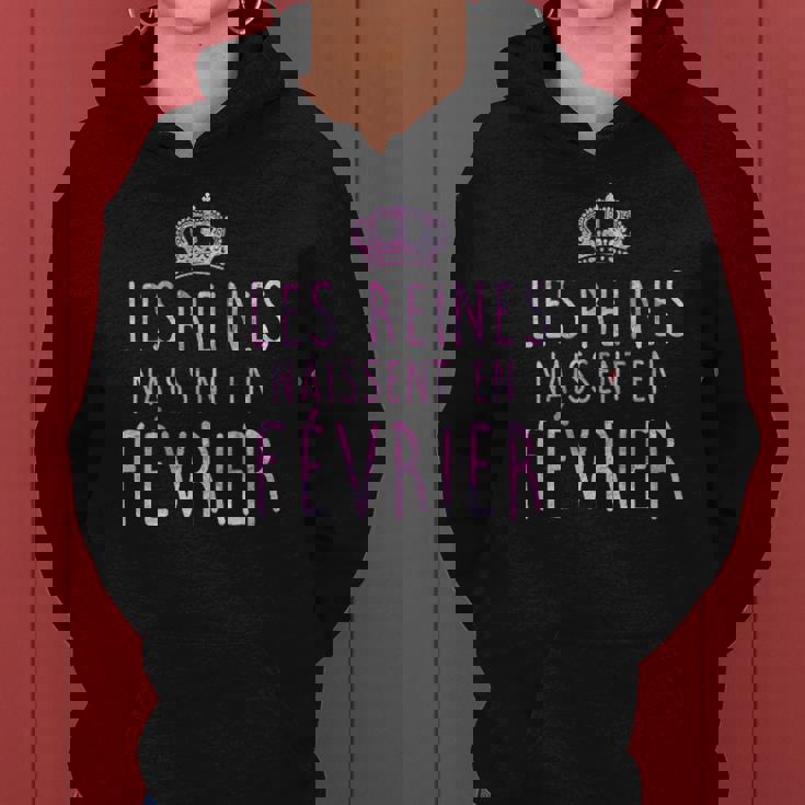 Les Legendes Sont Nees En Fevrier Tshirt Sweat à capuche femme