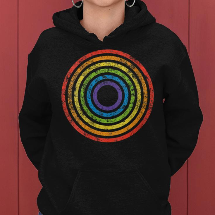 Lgbt Equality March Rally Protest Parade Rainbow Target Gay Women Hoodie