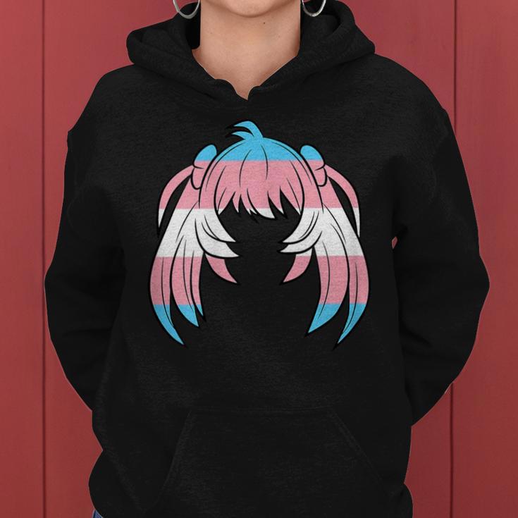 Lgbt-Q Anime Transgender Pride Japanese Girl Hair Women Women Hoodie