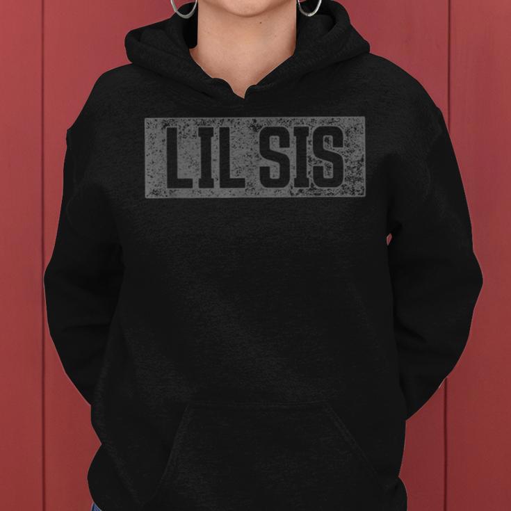 Lil Sis Matching Sibling Outfit Soon To Be Little Sister Women Hoodie