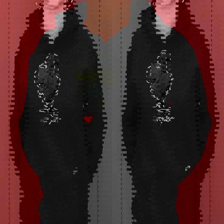 I Love My Black Silkie Chicken Women Hoodie