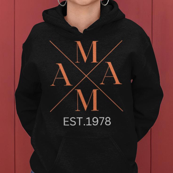 Lustiger Mama Est 1978 Mama Seit 1978 Mama 1978 Kapuzenpullover für Damen