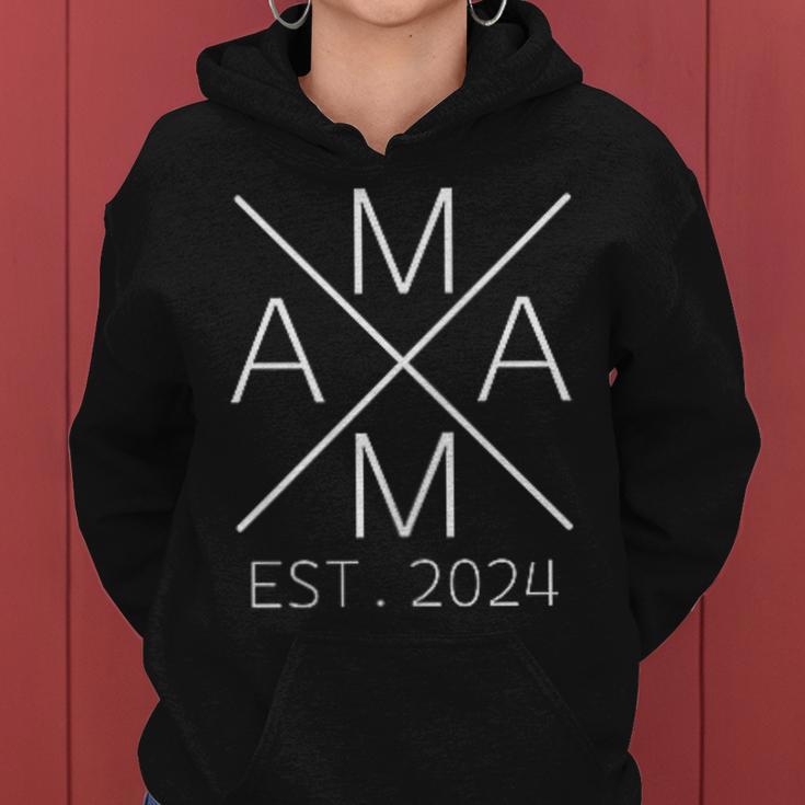 Mama 2024 Pregnancy 2024 Mama Est 2024 Kapuzenpullover für Damen