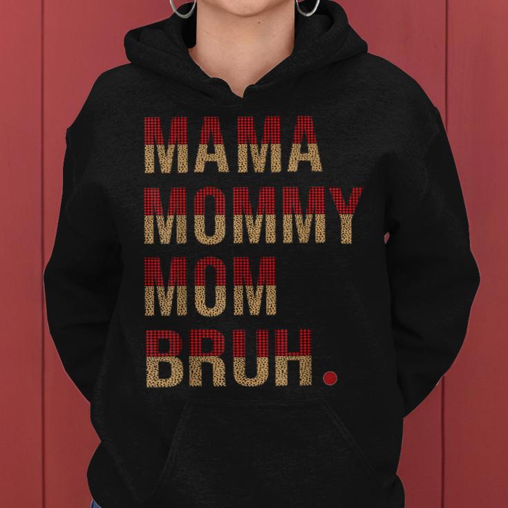 Mama Mama Mama Bruh Leopard Büffel Lustig Muttertag Frauen Kapuzenpullover für Damen