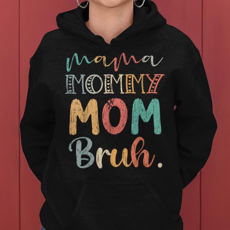 Mama Mama Mama Bruh Lustig Muttertagintage Frauen Niedlich Kapuzenpullover für Damen