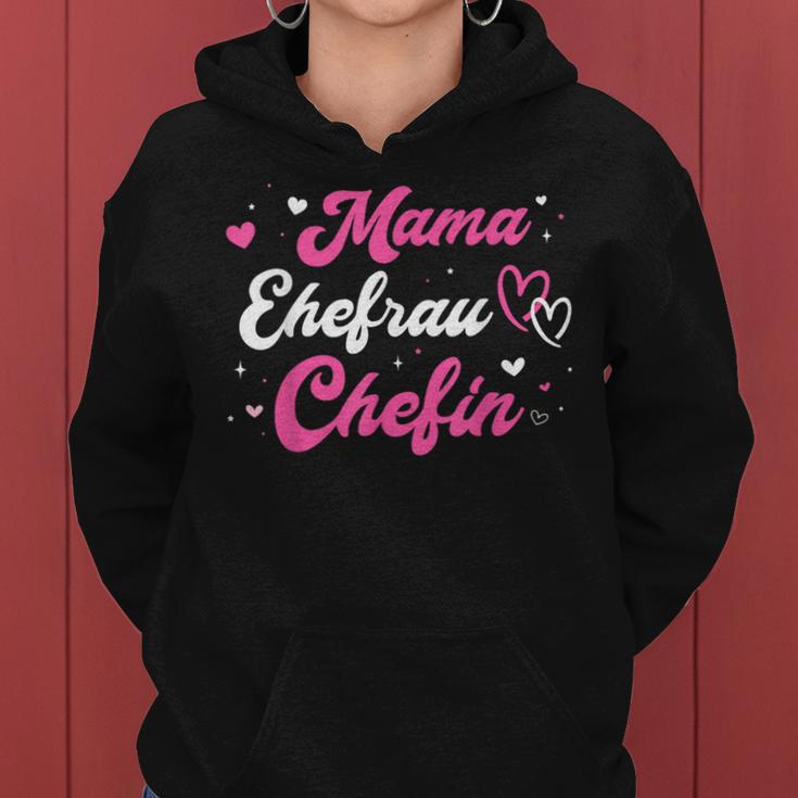 Mama Ehefrau Chefin Für Muttertag Weihnachten Geburtstag Kapuzenpullover für Damen