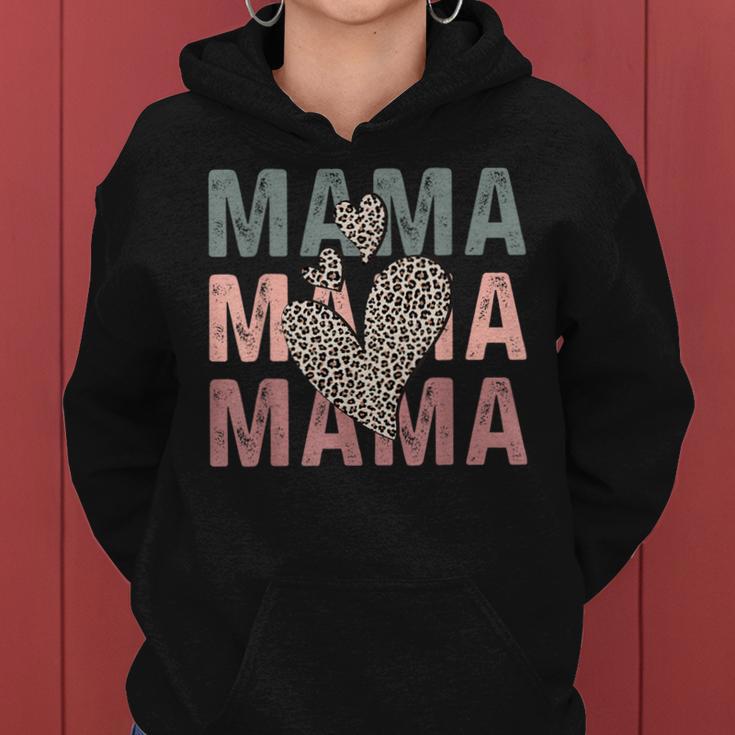 Mama Mama Herz Lustig Mama Muttertag Kapuzenpullover für Damen