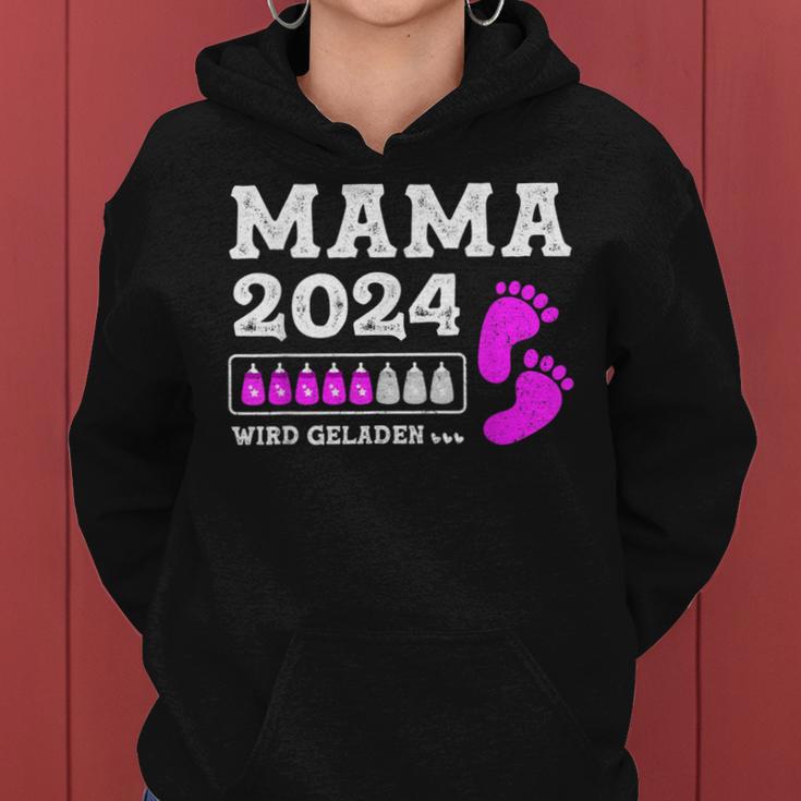 Mama Loading Mutter 2024 Wird Geladen Mama Kapuzenpullover für Damen