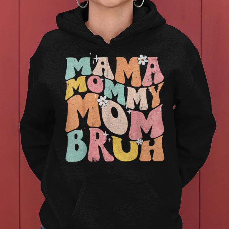 Mama Mommy Mom Bruh Mom Life Mama Of Boy Muttertag Humor Kapuzenpullover für Damen