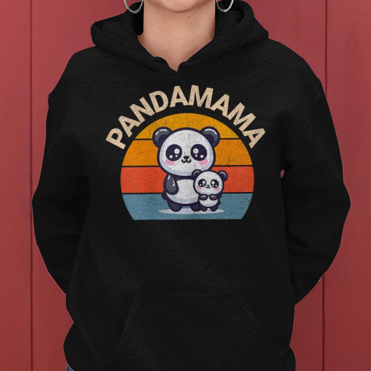 Mama Panda Geschenk Liebe Und Humor Kapuzenpullover für Damen