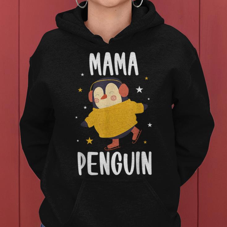 Mama Penguin Kapuzenpullover für Damen