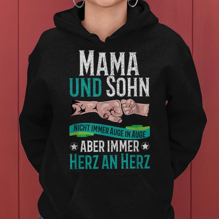 Mama Und Sohn Nicht Immer Auge In Auge Partner Look Partner Kapuzenpullover für Damen