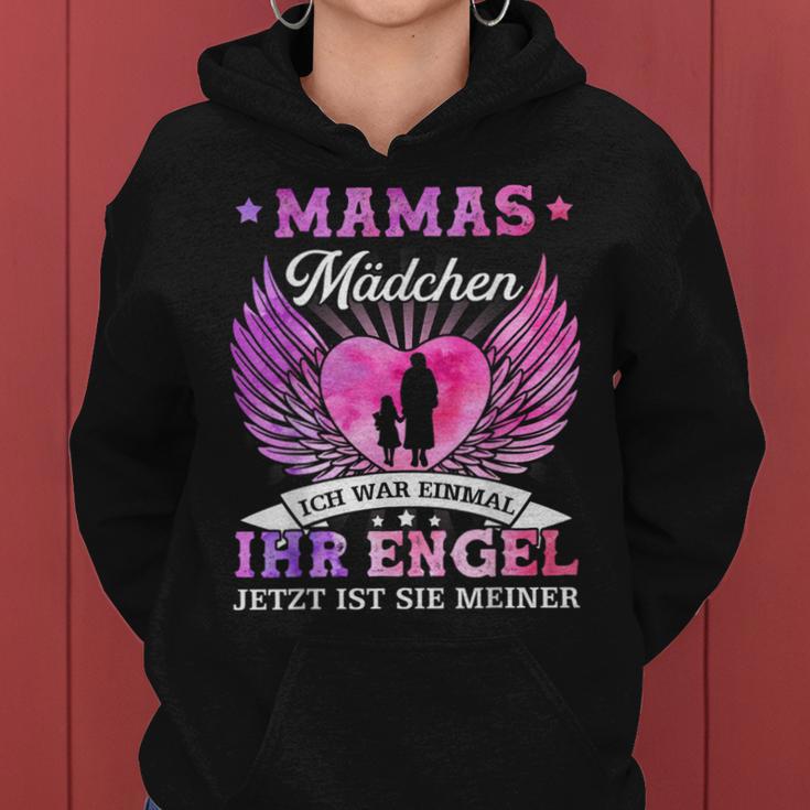 Mamas Girl Ich War Once Sein Angel Jetzt Ist Er Meiner S Kapuzenpullover für Damen