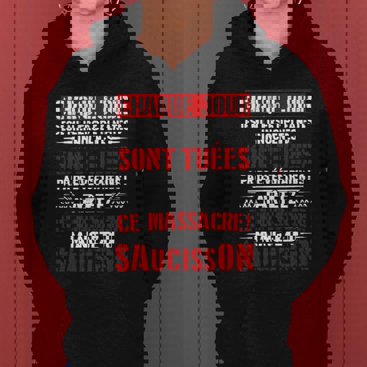 Mangez Du Saucisson Exclusif Limitée Sweat à capuche femme