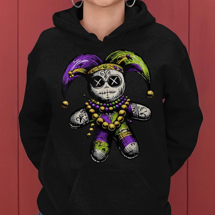 Mardi Gras Witch Doctor Goth Voodoo Doll Costume Women Hoodie