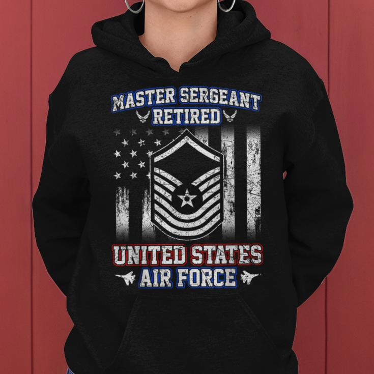 Master Sergeant Retired Air Force Military Retirement Women Hoodie