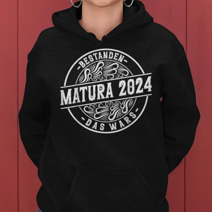 Matura Junge Mädchen Damen Und Herren Matura 2024 Kapuzenpullover für Damen