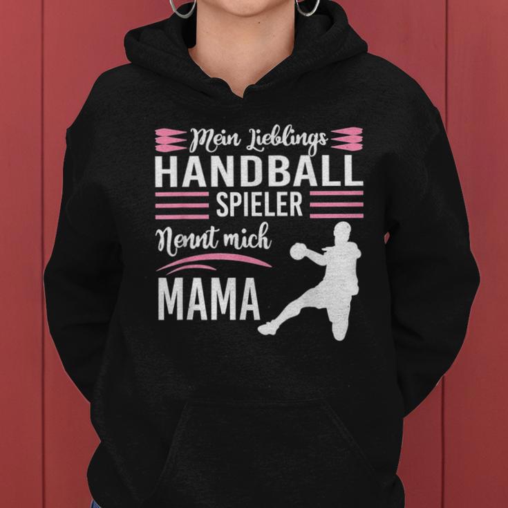 Mein Lieblings Handballspieler Nennt Mich Mama Handballspieler Nennt Kapuzenpullover für Damen