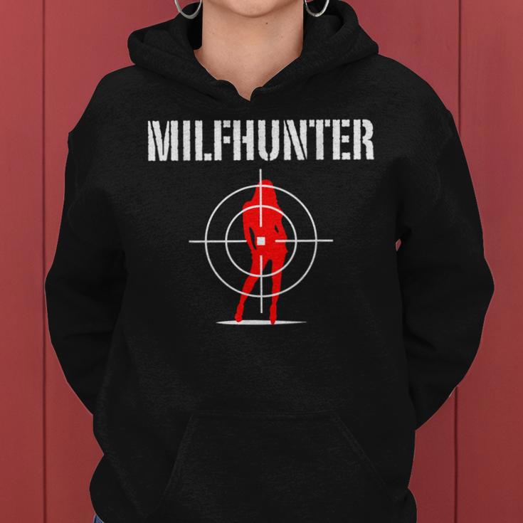 Milfhunter I Sexy Hot Mum Mom Checker Motif Kapuzenpullover für Damen