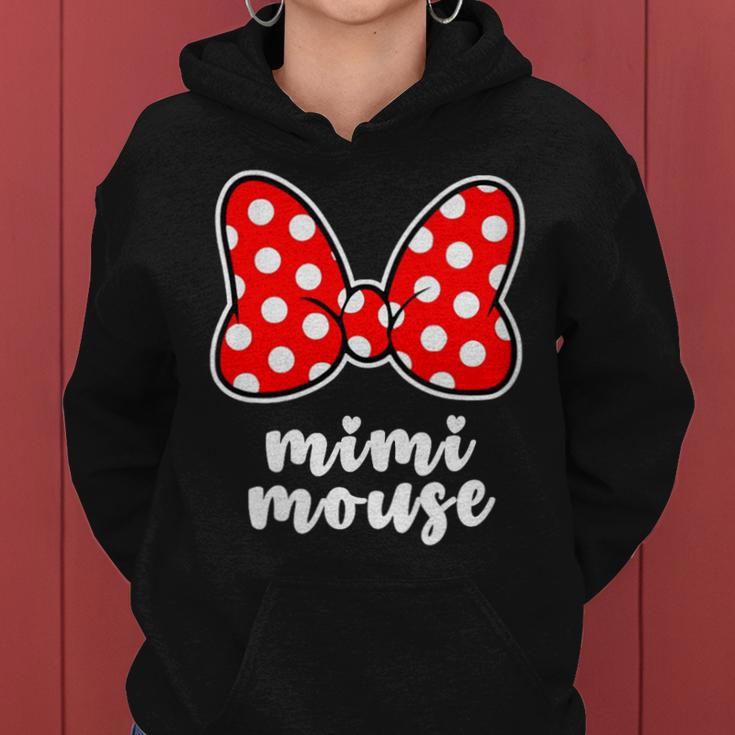 Mimi Mouse Family Vacation Bow Women Hoodie